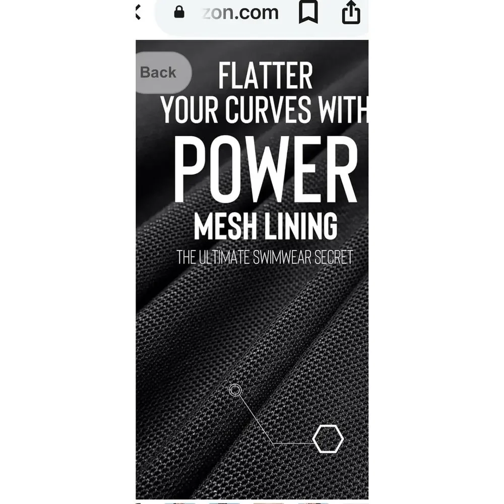 Cupshe Women's One Piece Swimsuit Tummy Control V Neck Bathing Suit Size Medium - Picture 6 of 16